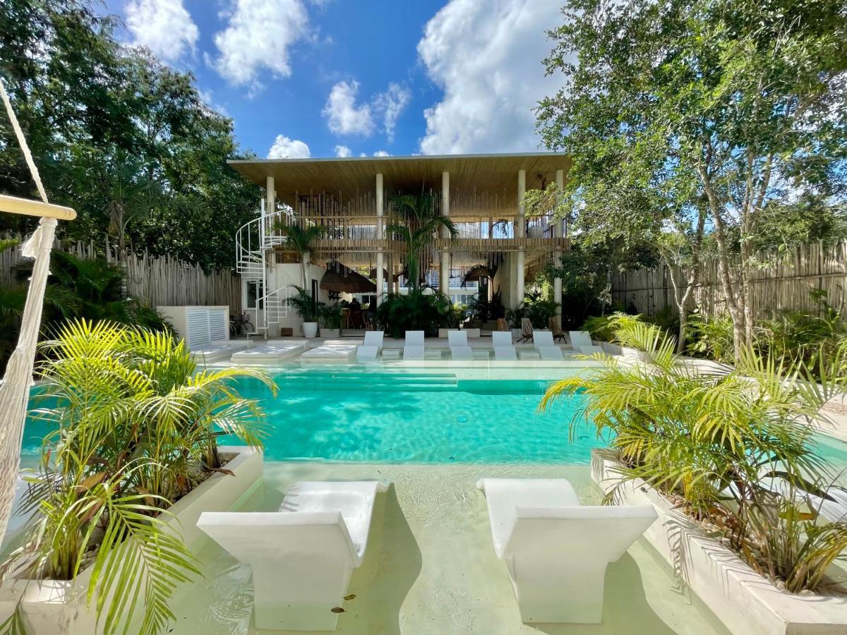 Beautiful Swim-Up Studio With Private Terrace, Pool And Jungle Gym Tulum Exterior foto